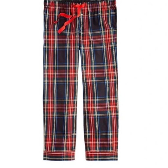 J. Crew “Vintage Stewart Tartan” Plaid Print Pajama Pants Size L - Picture 2 of 11